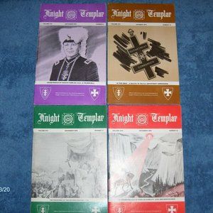 Knight Templar Magazines Lot of 9 Vintage